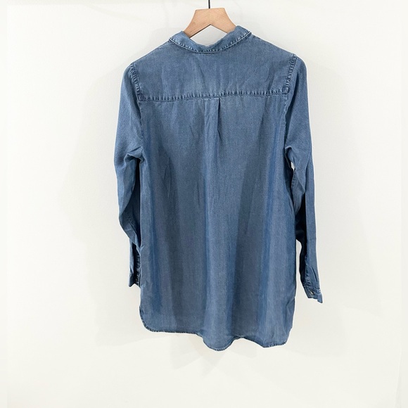 J. Jill Chambray Popover Tunic Size Small - Picture 6 of 6